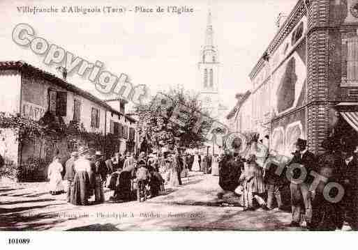 Ville de VILLEFRANCHED\\\'ALBIGEOIS Carte postale ancienne