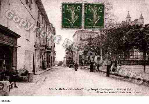 Ville de VILLEFRANCHEDELONCHAPT Carte postale ancienne