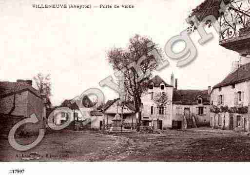 Ville de VILLENEUVED\'AVEYRON Carte postale ancienne