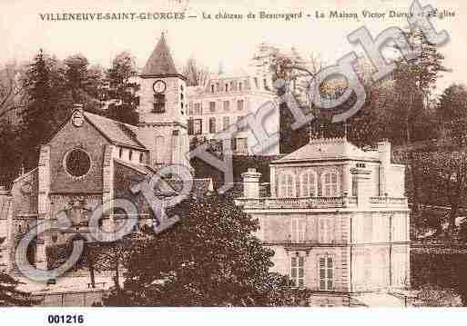 Ville de VILLENEUVESAINTGEORGES Carte postale ancienne