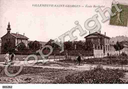 Ville de VILLENEUVESAINTGEORGES Carte postale ancienne