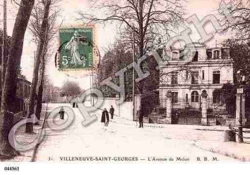 Ville de VILLENEUVESAINTGEORGES Carte postale ancienne