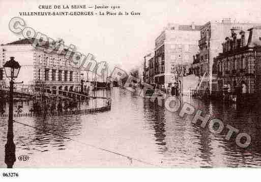 Ville de VILLENEUVESAINTGEORGES Carte postale ancienne