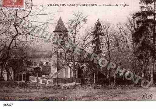 Ville de VILLENEUVESAINTGEORGES Carte postale ancienne