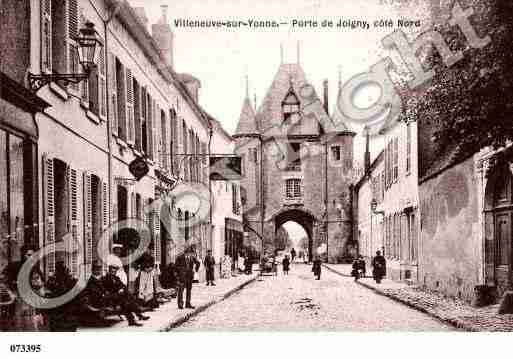 Ville de VILLENEUVESURYONNE Carte postale ancienne