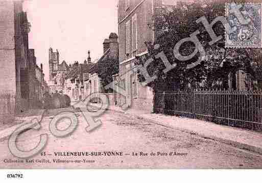 Ville de VILLENEUVESURYONNE Carte postale ancienne Ville de VILLENEUVESURYONNE Carte postale ancienne