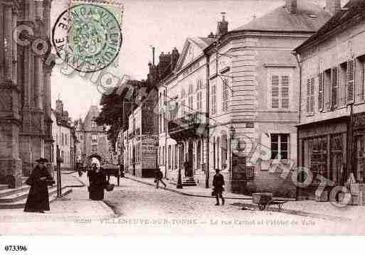 Ville de VILLENEUVESURYONNE Carte postale ancienne