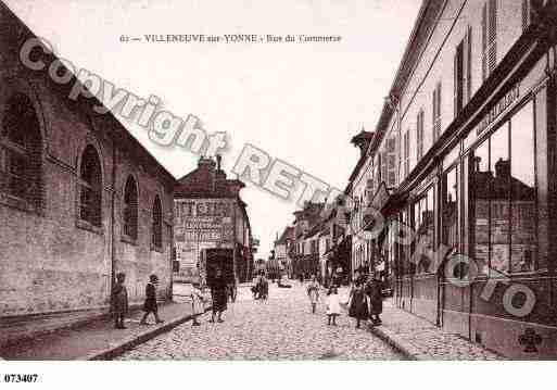 Ville de VILLENEUVESURYONNE Carte postale ancienne