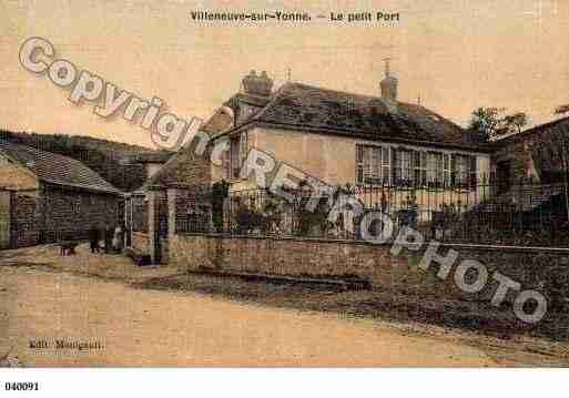 Ville de VILLENEUVESURYONNE Carte postale ancienne Ville de VILLENEUVESURYONNE Carte postale ancienne
