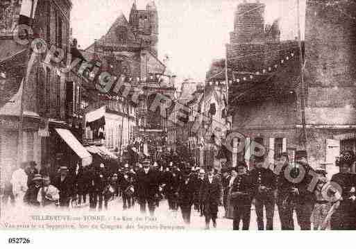 Ville de VILLENEUVESURYONNE Carte postale ancienne