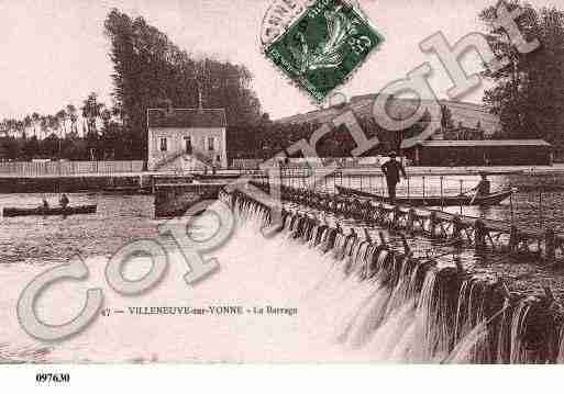 Ville de VILLENEUVESURYONNE Carte postale ancienne Ville de VILLENEUVESURYONNE Carte postale ancienne