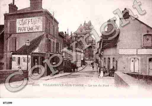 Ville de VILLENEUVESURYONNE Carte postale ancienne