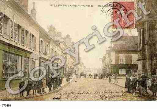 Ville de VILLENEUVESURYONNE Carte postale ancienne