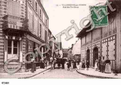 Ville de VILLENEUVESURYONNE Carte postale ancienne