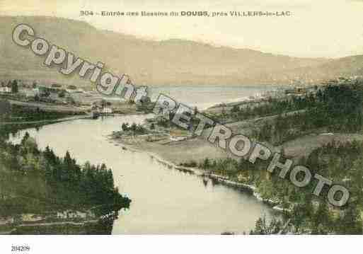 Ville de VILLERSLELAC Carte postale ancienne