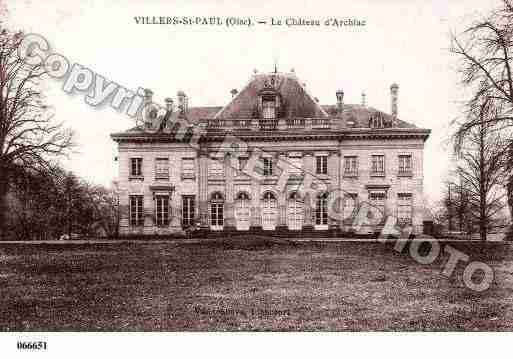 Ville de VILLERSSAINTPAUL Carte postale ancienne