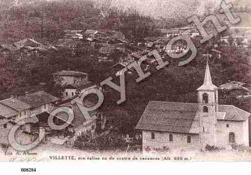 Ville de VILLETTE Carte postale ancienne