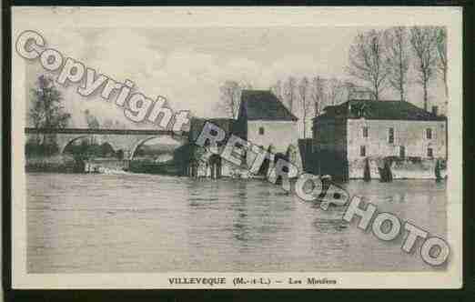 Ville de VILLEVEQUE Carte postale ancienne