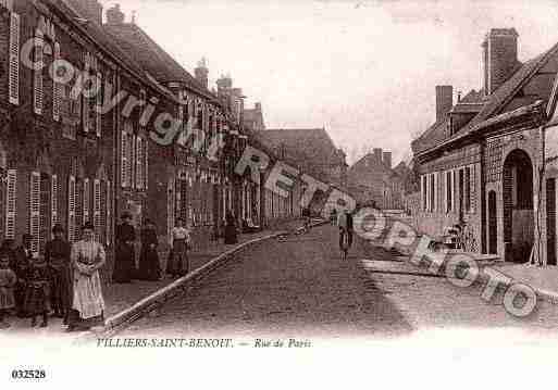 Ville de VILLIERSSAINTBENOIT Carte postale ancienne