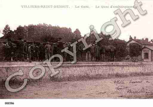 Ville de VILLIERSSAINTBENOIT Carte postale ancienne