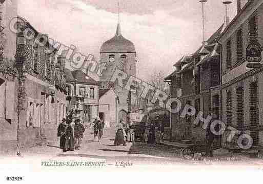 Ville de VILLIERSSAINTBENOIT Carte postale ancienne