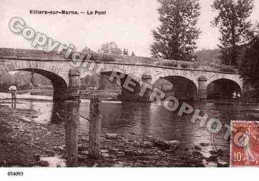 Ville de VILLIERSSURMARNE Carte postale ancienne