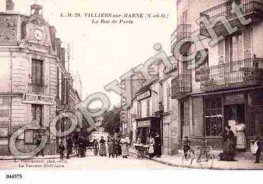 Ville de VILLIERSSURMARNE Carte postale ancienne