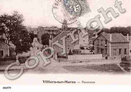 Ville de VILLIERSSURMARNE Carte postale ancienne