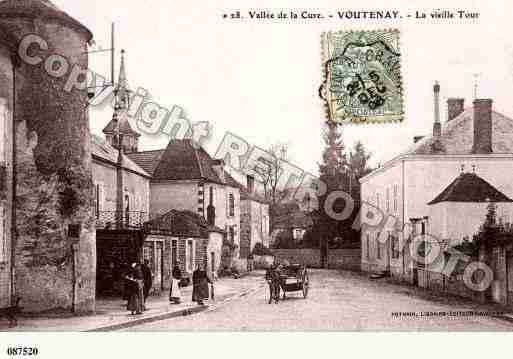 Ville de VOUTENAYSURCURE Carte postale ancienne Ville de VOUTENAYSURCURE Carte postale ancienne