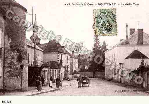 Ville de VOUTENAYSURCURE Carte postale ancienne