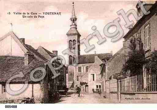 Ville de VOUTENAYSURCURE Carte postale ancienne Ville de VOUTENAYSURCURE Carte postale ancienne