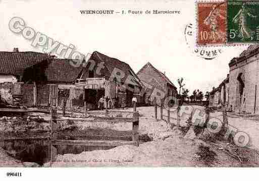 Ville de WIENCOURTL\'EQUIPEE Carte postale ancienne