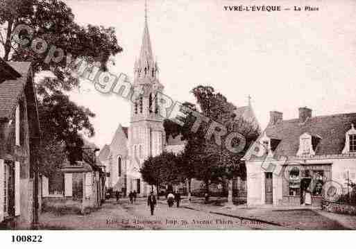 Ville de YVREL\'EVEQUE Carte postale ancienne