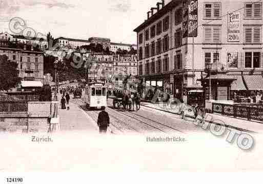 Ville de ZURICH Carte postale ancienne Ville de ZURICH Carte postale ancienne