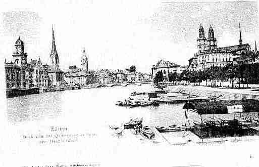 Ville de ZURICH Carte postale ancienne Ville de ZURICH Carte postale ancienne