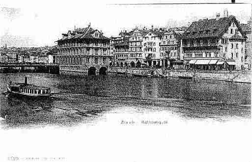 Ville de ZURICH Carte postale ancienne Ville de ZURICH Carte postale ancienne