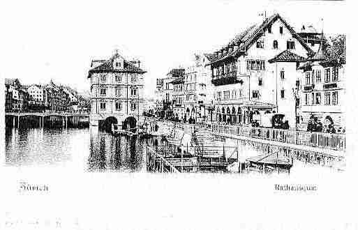 Ville de ZURICH Carte postale ancienne Ville de ZURICH Carte postale ancienne