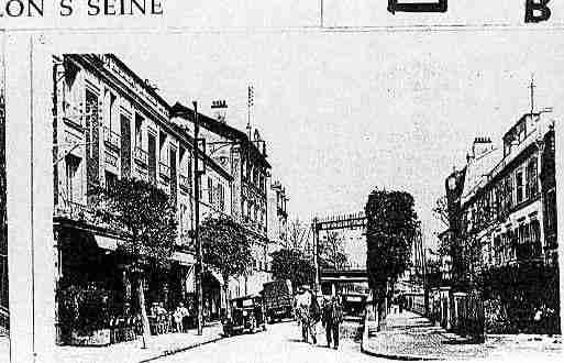 Ville de ABLONSURSEINE Carte postale ancienne