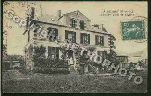 Ville de AINCOURT Carte postale ancienne