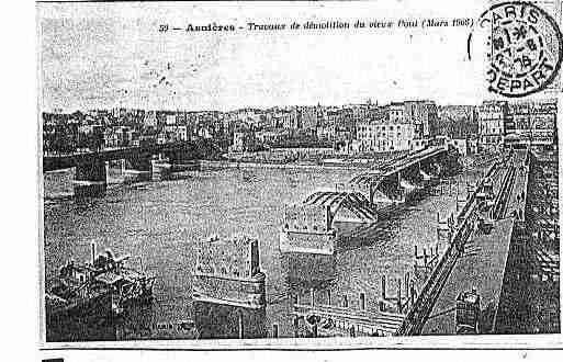 Ville de ASNIERESSURSEINE Carte postale ancienne