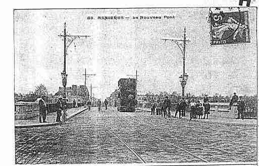 Ville de ASNIERESSURSEINE Carte postale ancienne