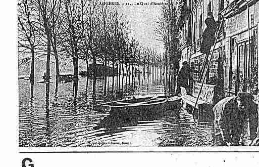 Ville de ASNIERESSURSEINE Carte postale ancienne