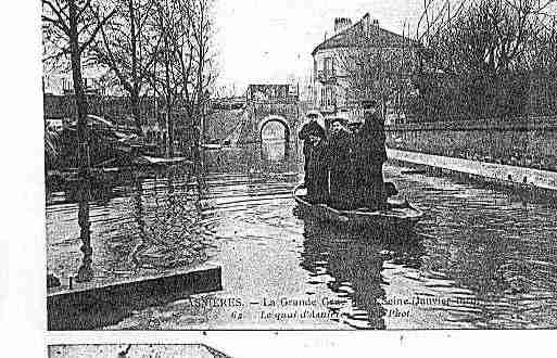 Ville de ASNIERESSURSEINE Carte postale ancienne