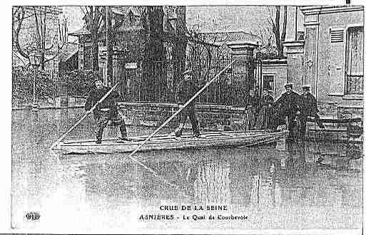 Ville de ASNIERESSURSEINE Carte postale ancienne