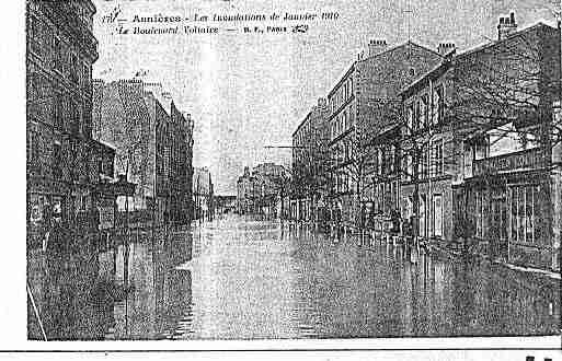 Ville de ASNIERESSURSEINE Carte postale ancienne