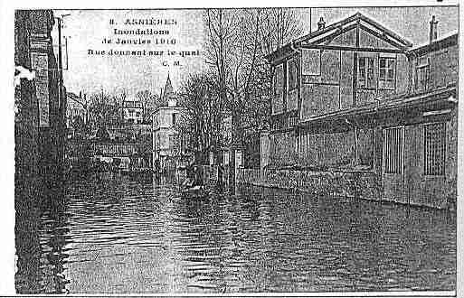 Ville de ASNIERESSURSEINE Carte postale ancienne