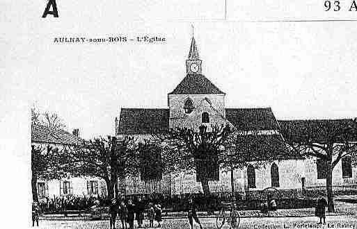 Ville de AULNAYSOUSBOIS Carte postale ancienne