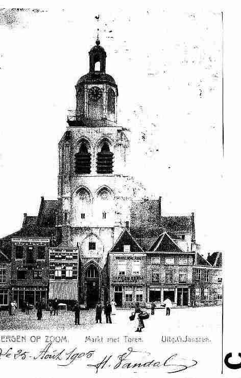 Ville de BERGENOPZOOM Carte postale ancienne Ville de BERGENOPZOOM Carte postale ancienne