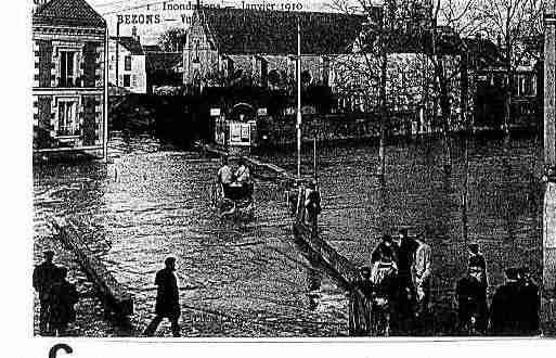 Ville de BEZONS Carte postale ancienne