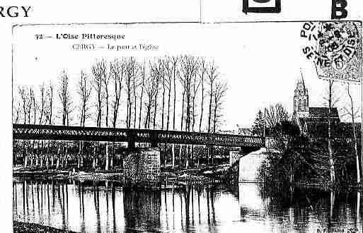 Ville de CERGY Carte postale ancienne